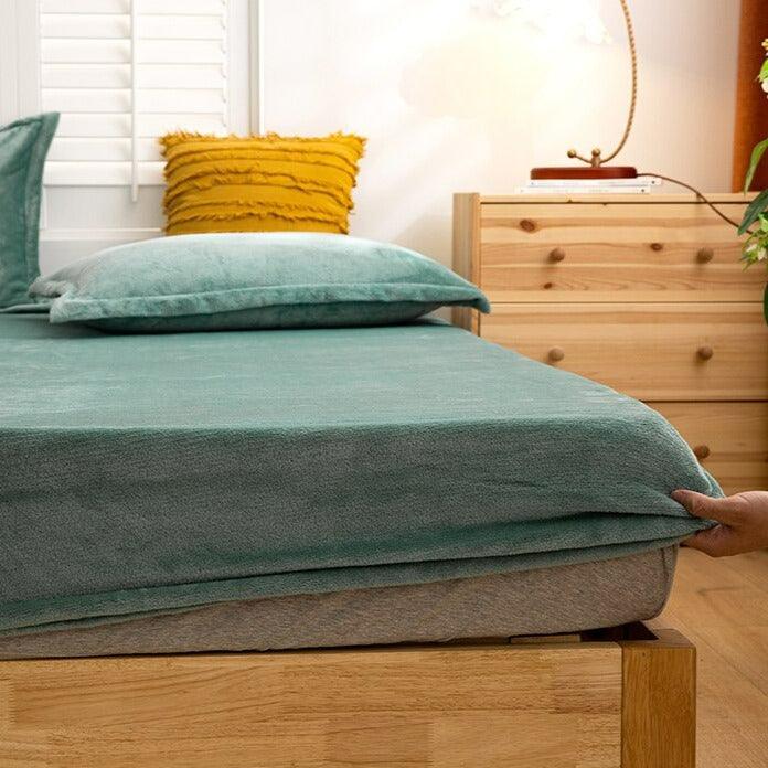 Conjunto Calme™ de Lençol + Fronhas em Veludo Super Macio